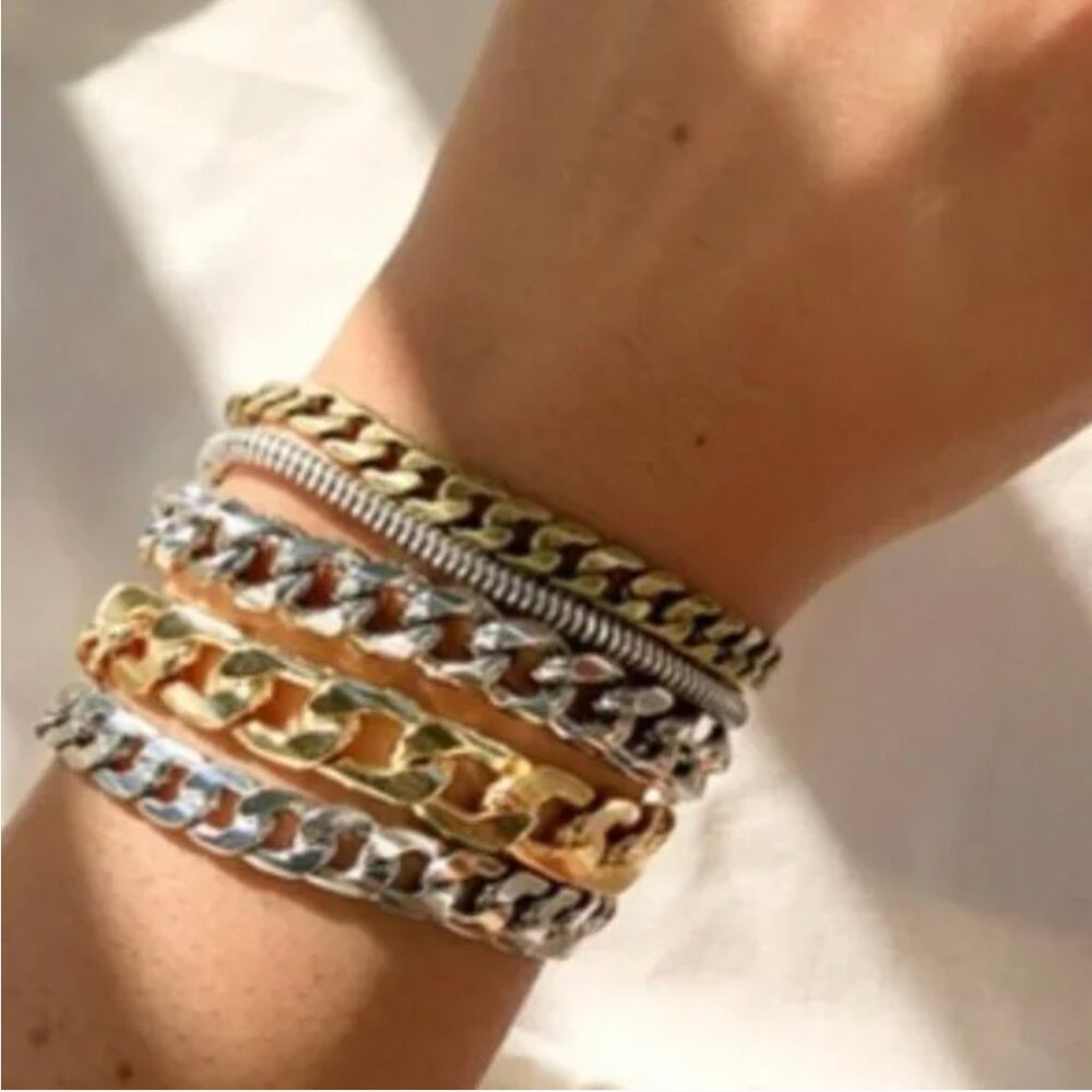 Jenny Bird Gold and Silver Chain Bracelet